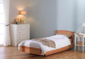 Clevedon single 1 Orange coloured homecare bed